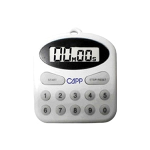 CAPP Timer, 12-Key Laboratory Timer, 1 Each